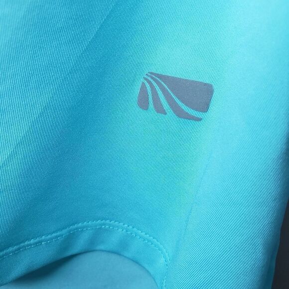 Marika Tek Small NWT Blue Curacao Short Sleeve Athletic Top - Picture 5 of 12